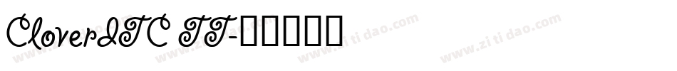 CloverITC TT字体转换